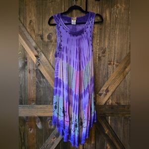Vintage In Gear Purple Ruffled Sundress